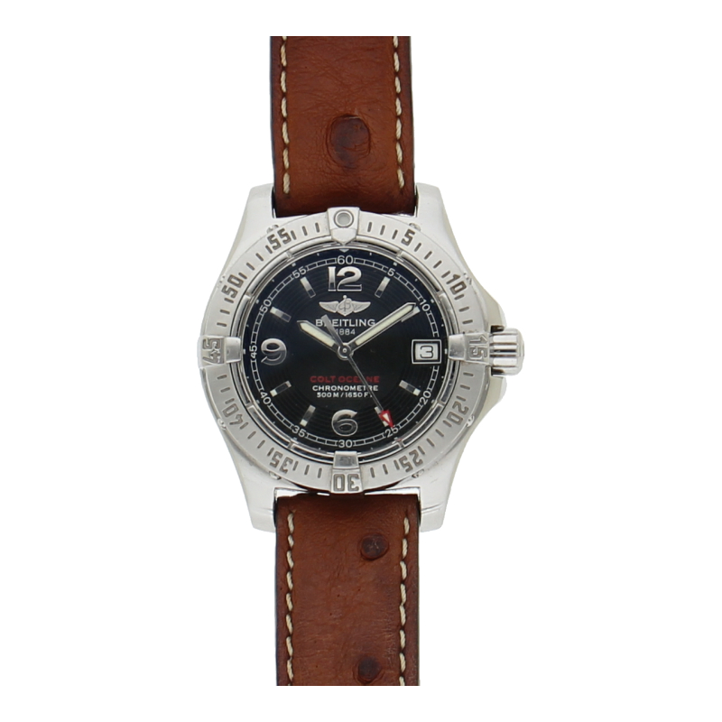 Breitling Colt Oceane A77380 Quarz 33mm Edelstahl Lederband