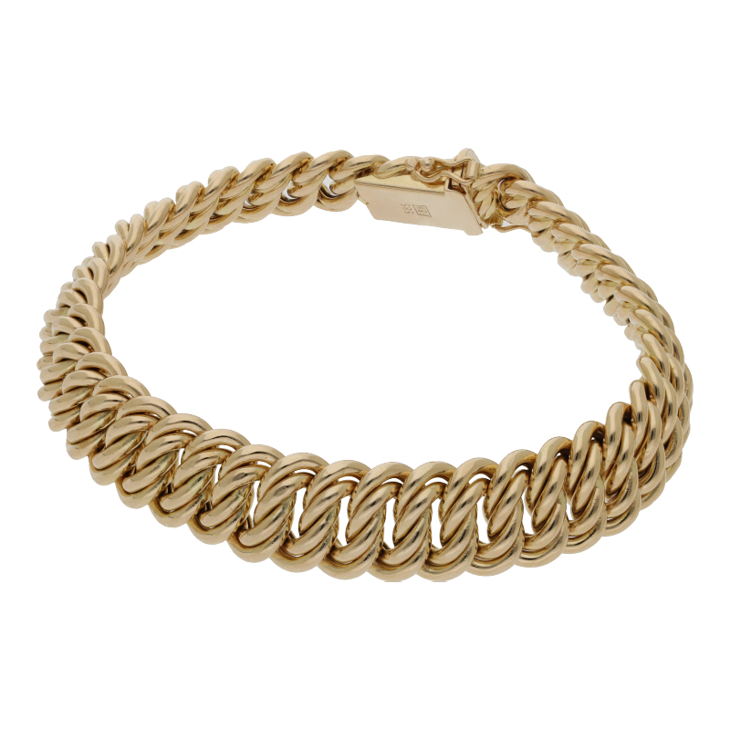 Doppelpanzer Armband 20 cm, Breite 12 mm