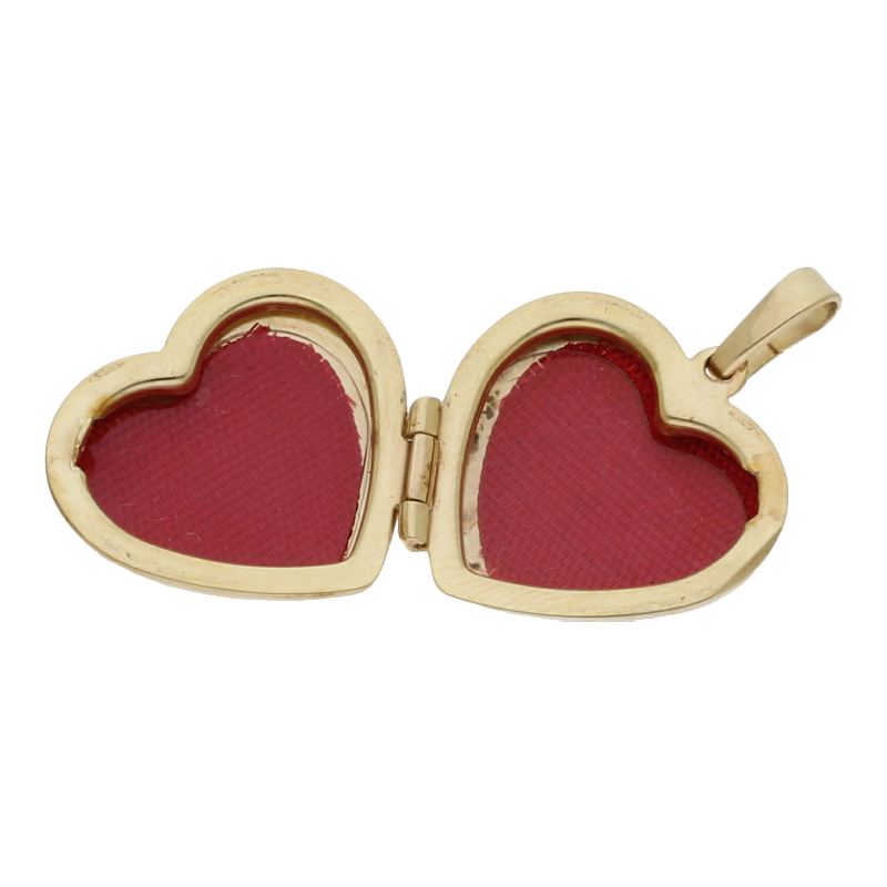 Herz Anhänger Medaillon 375/ 9 K Gold