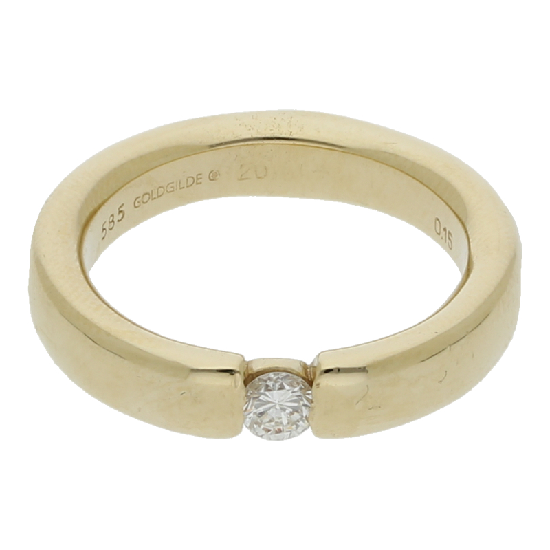 Brillant Solitärring 585/ 14 K Gold