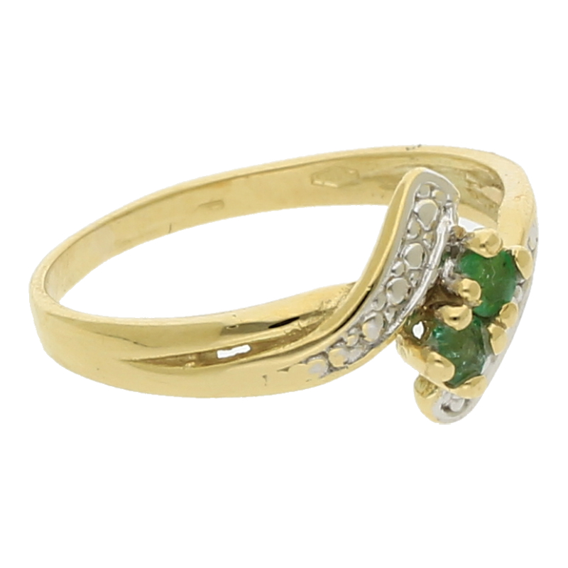 Smaragd Ring 585/ 14 K Gold