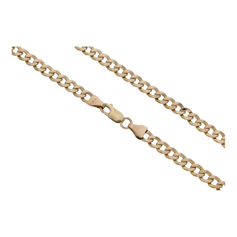 Panzer Kette 50 cm Länge 333/ 8 K Gold