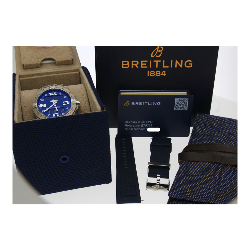 Breitling Aerospace Evo Titan E79363 Full Set 2022 neuwertig neue Batterie