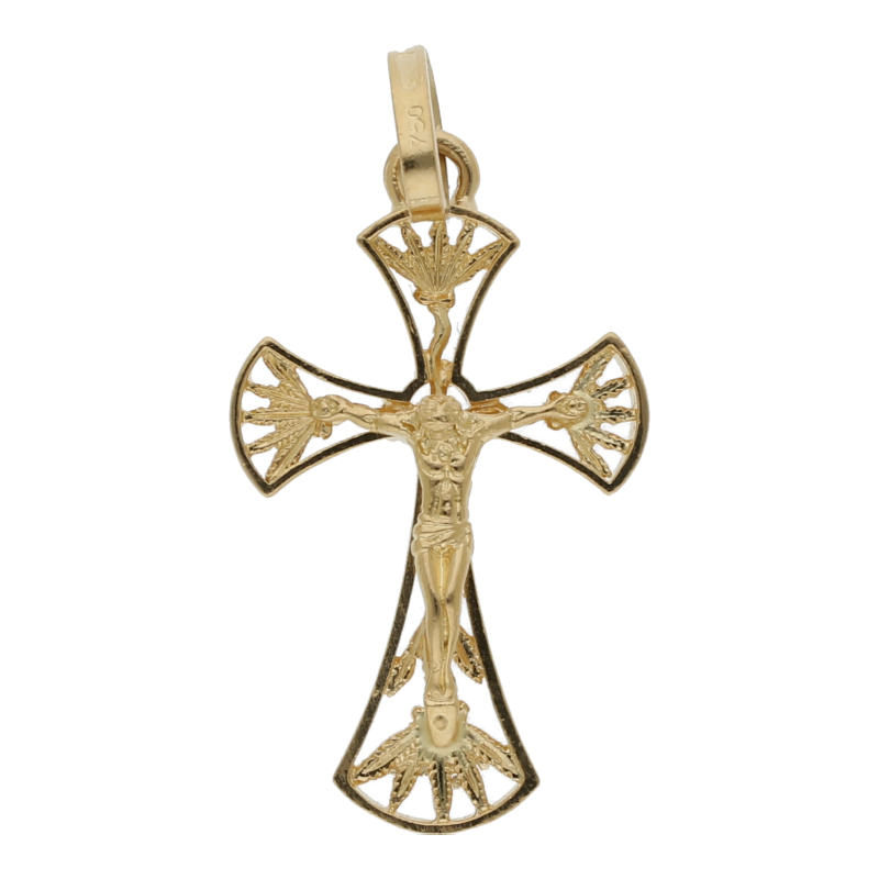 Kreuz Anhänger 750/ 18 K Gold