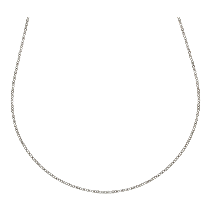 Halskette 750 /18 K Weißgold Ankerkette Länge 45 cm