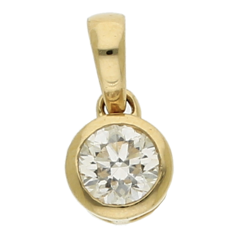 Brillantanhänger 585/ 14 K Gold