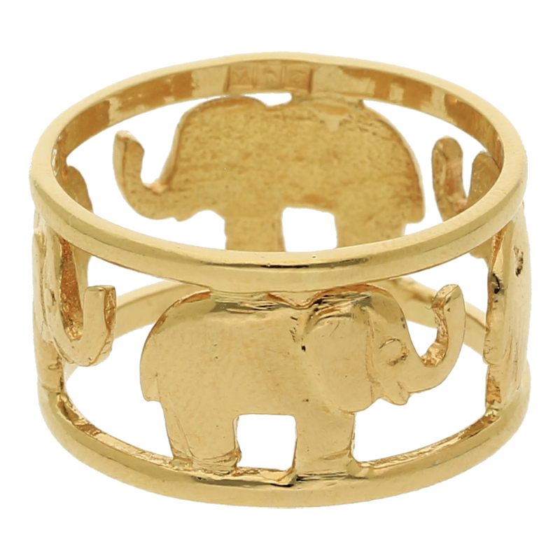 Elefanten Ring 750/ 18 K Gold