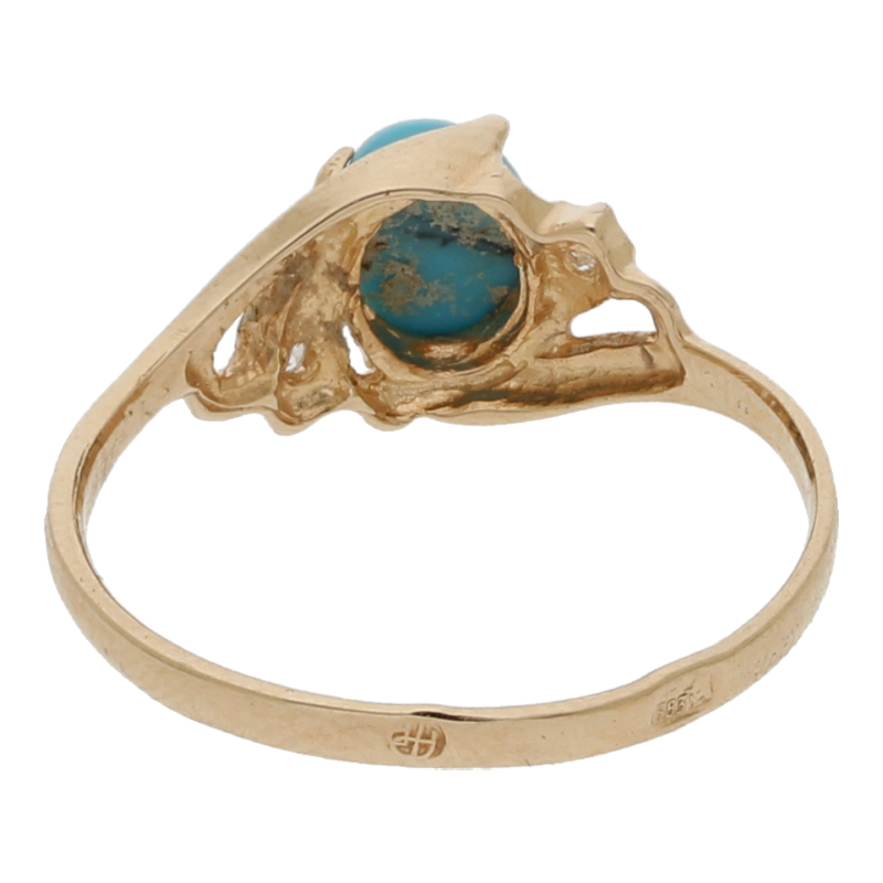 Türkis Ring 583/ Gold