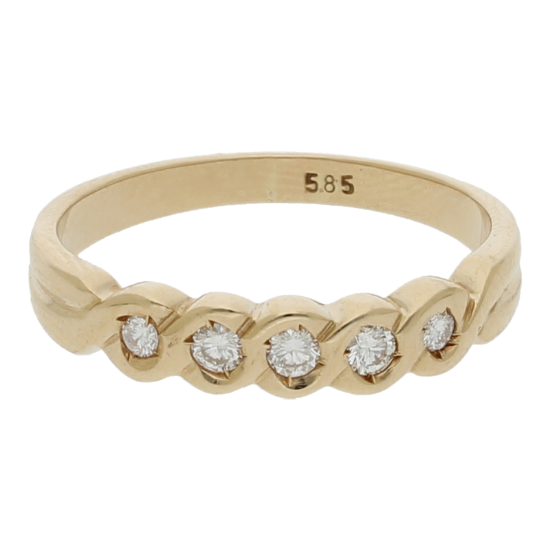 Memoire Brillant Ring 585/ 14 K Gold