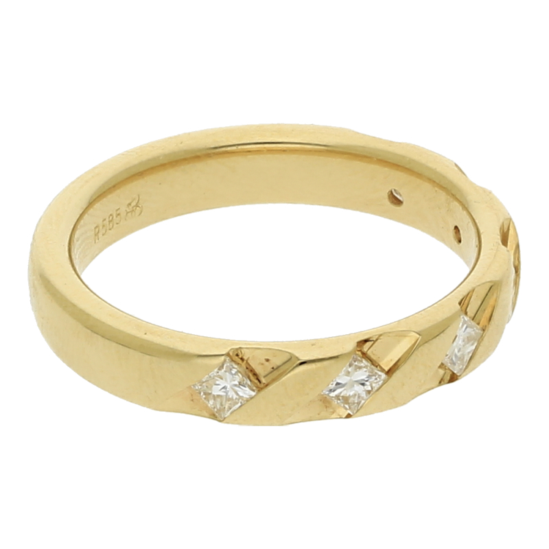 Princess Diamanten Ring 585/ 14 K Gold