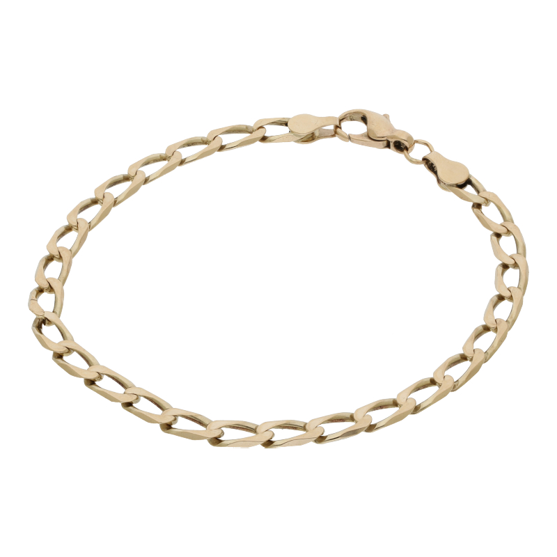 Panzer Armband 21 cm Länge 333/ 8 K Gold