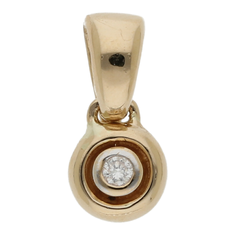 Brillant Clip Anhänger 585/ 14 K Gold