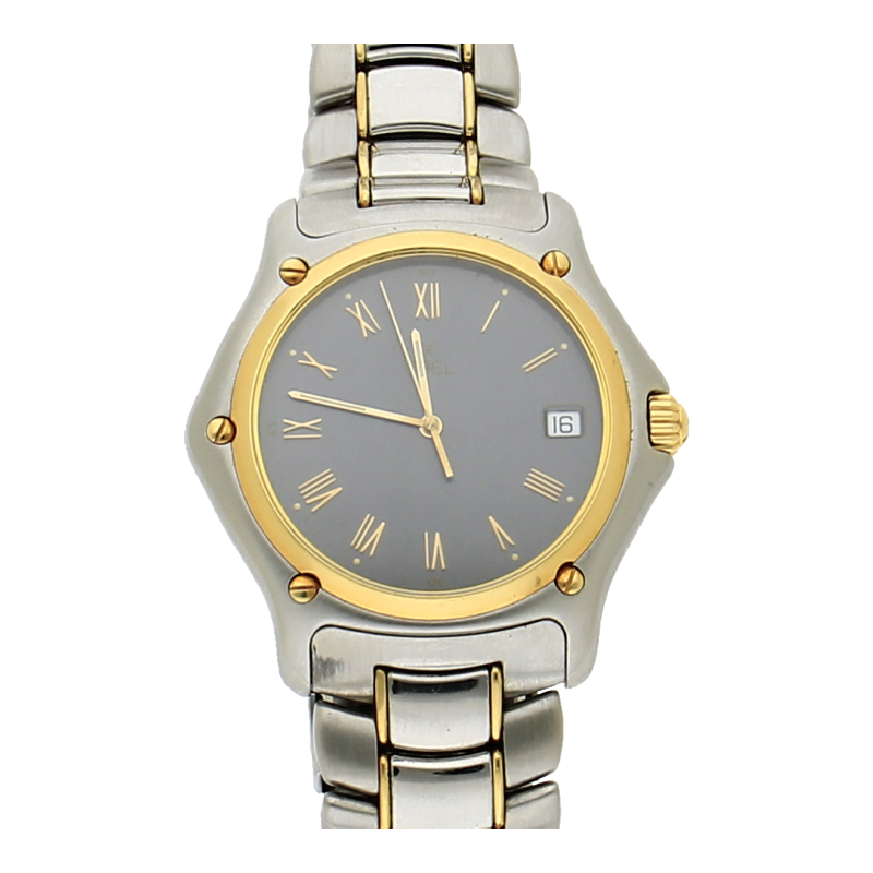 Ebel 1911 1187916 Stahl/Gold Bicolor Quarz 37mm Vintage 1991 Box & Papiere