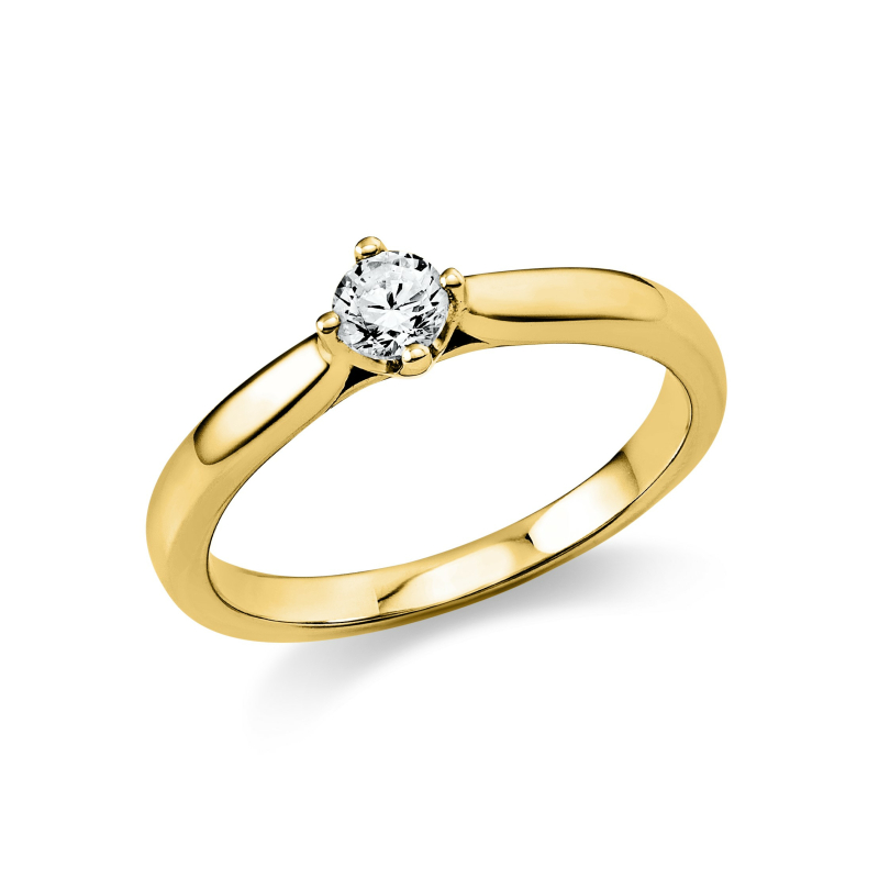Brillant Solitär Ring 0,20 ct 585/ 14 K Gold
