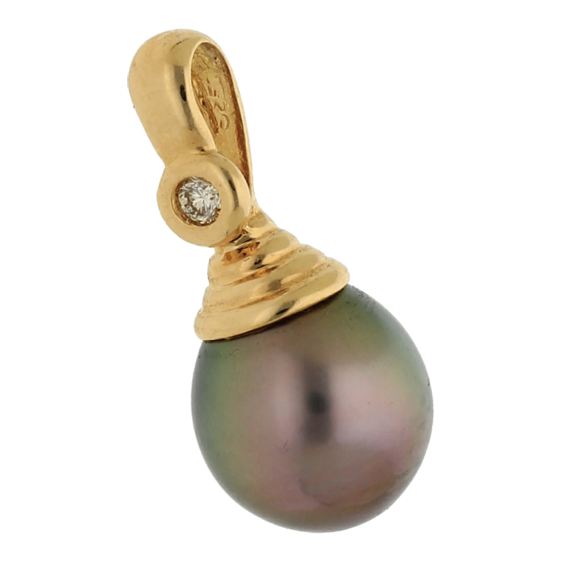 Tahiti Brillant Anhänger 750/ 18 K Gold