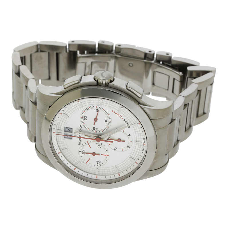 Maurice Lacroix Miros Chronograph Roger Federer Special Edition MI1087 Edelstahl 40mm Quarz