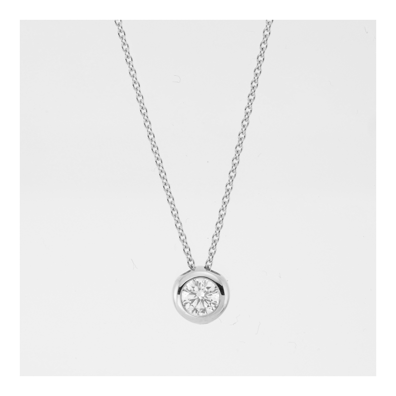 Brillant Collier 0,24 ct 45 cm Länge 750/ 18 K Gold