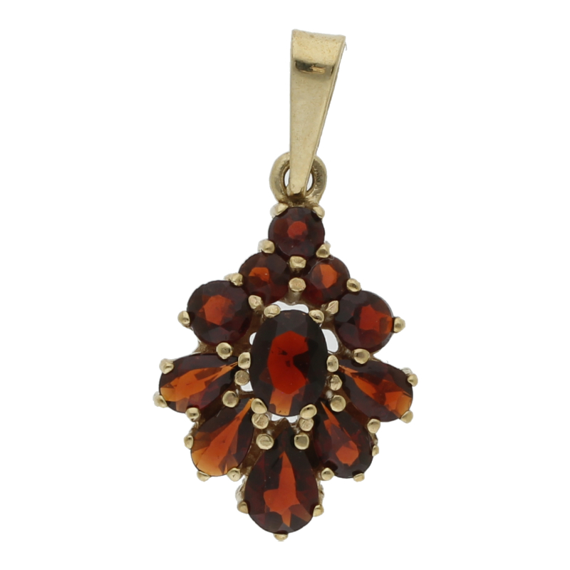 Granat Anhänger 333/- 8 K Gold