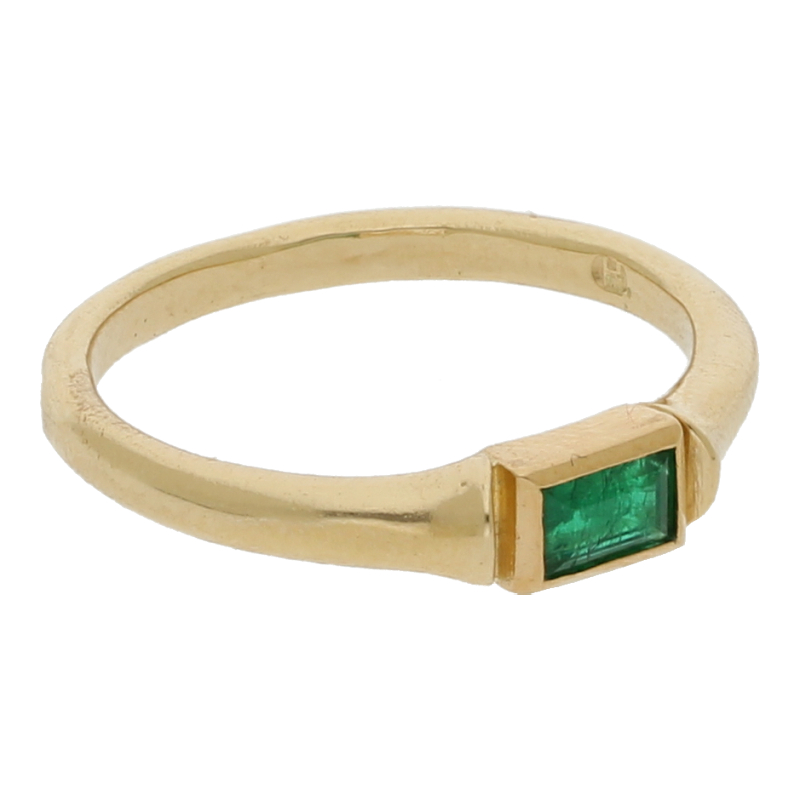 Smaragd Ring 750/ 18 K Gold