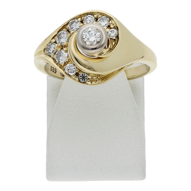 Brillant Ring 0,43 ct 585 Gelbgold