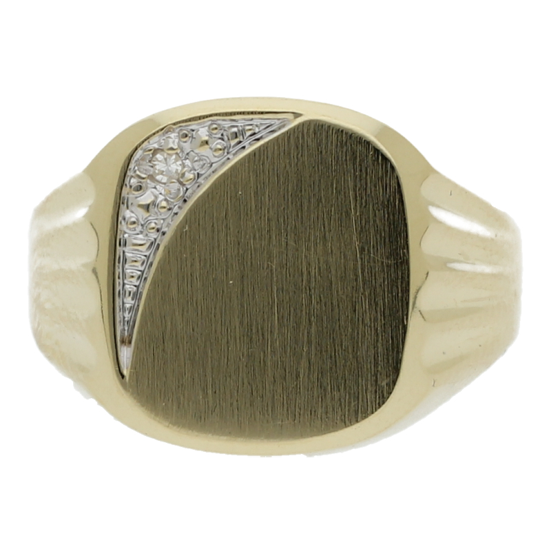 Diamant Ring Herren 585 Gold