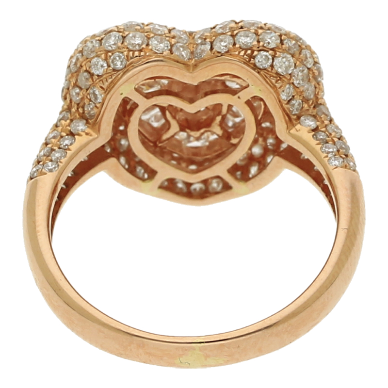 Herz Brillant Diamant Ring 750/ 18 K Gold