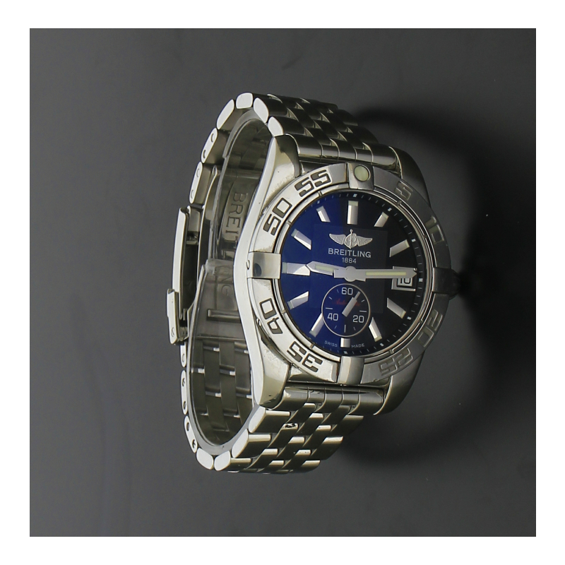 Breitling Galactic 36 A37330 blaues Zifferblatt Automatik Stahl Papiere 2012