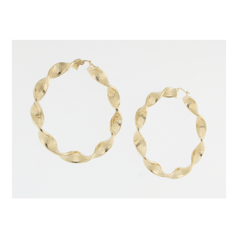 Große Creolen 585/ 14 K Gold