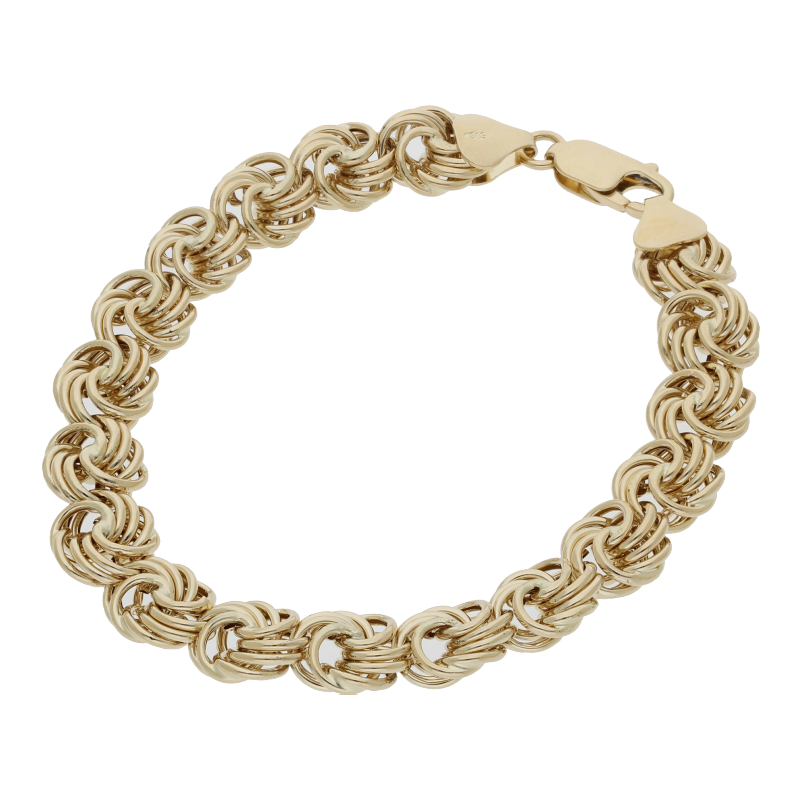 Armschmuck 585/14 K Gelbgold Breite 9,7 mm Länge 19 cm