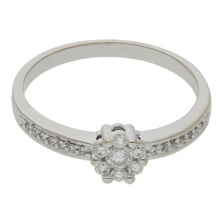 Brillant Weißgold Ring 585 Christ