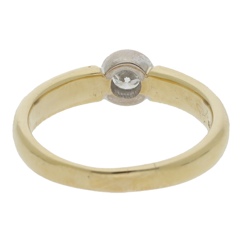 Solitär Brillant Ring 585/ 14 K Gold