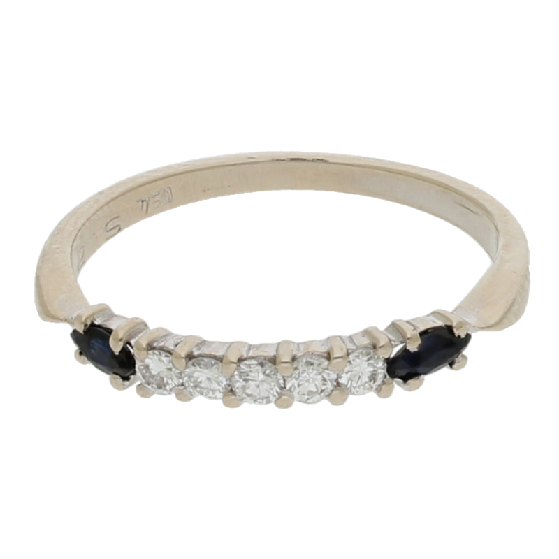 Saphir Brillant Ring 750/ 18 K Gold