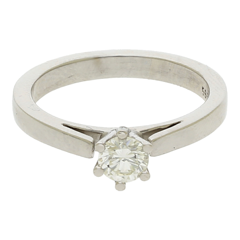 Brillant Solitär Ring 0,47 ct 585/ Gold