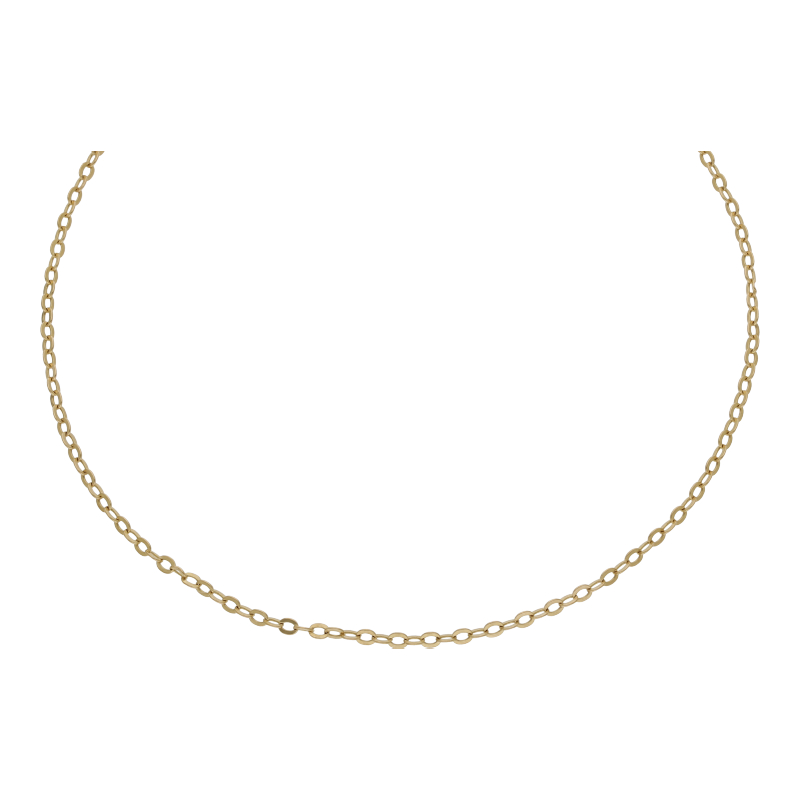 Halskette 750 /18 K Gelbgold Ankerkette Breite 1,0 mm Länge 60 cm