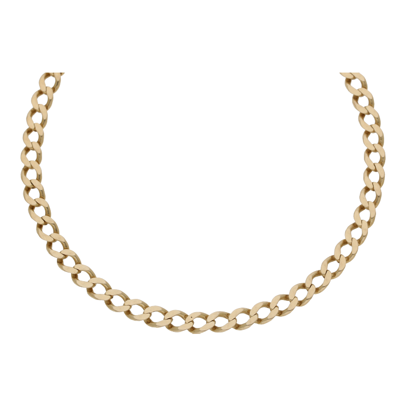 Halskette 585/14 K Gelbgold Panzerkette Breite 4,5 mm Länge 60 cm