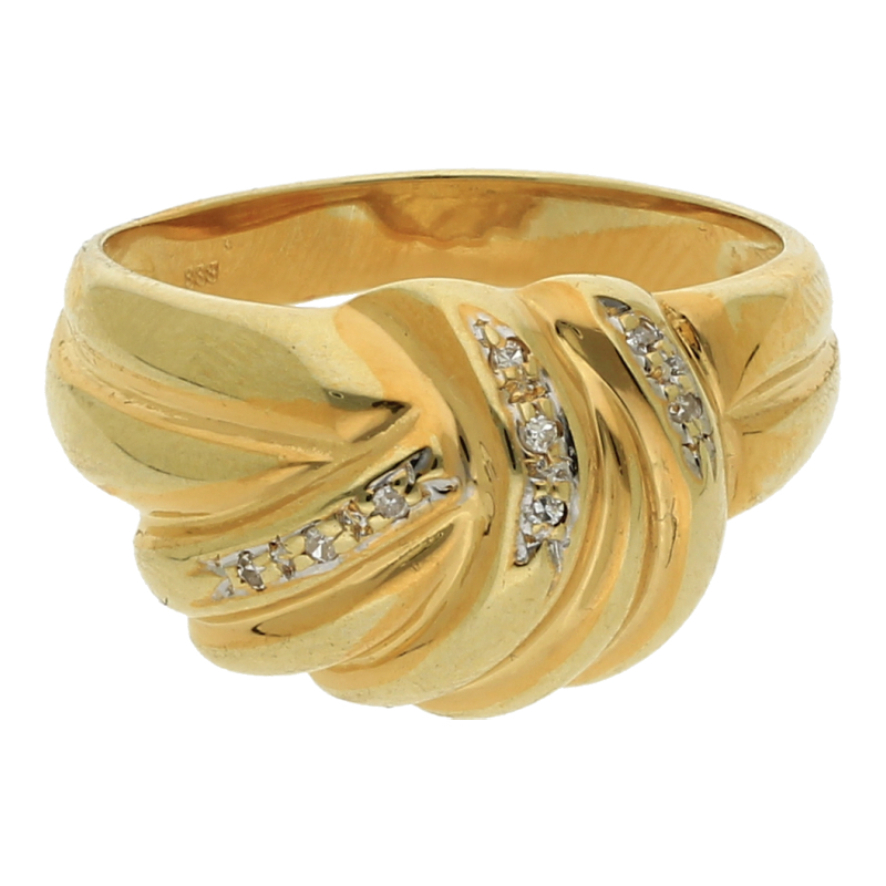 Diamant Ring 333/ 8 K Gold
