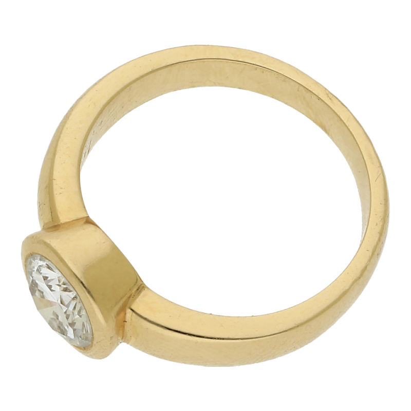 Solitär Brillant Ring/ 1,2 ct  mit Expertise