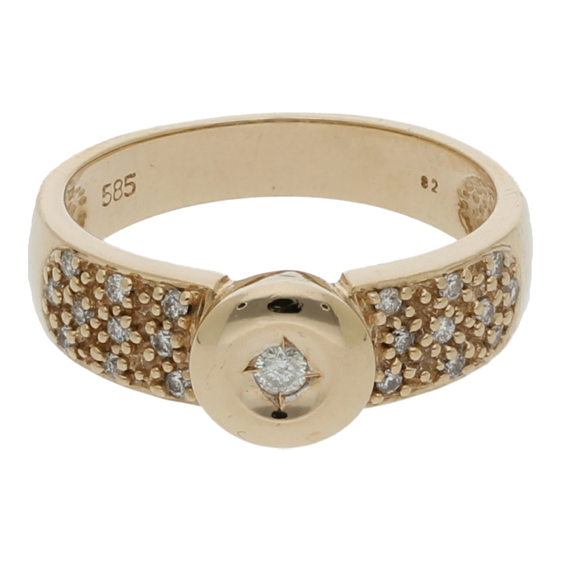 Brillant Ring 585/ 14 K Gold