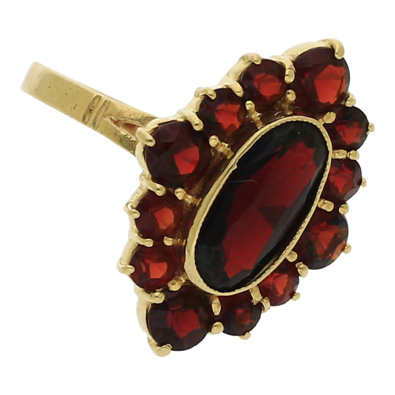 Granatring oval