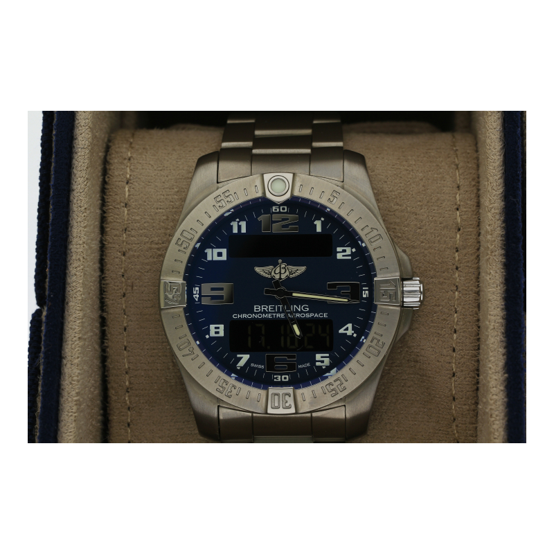 Breitling Aerospace Evo Titan E79363 Full Set 2022 neuwertig neue Batterie