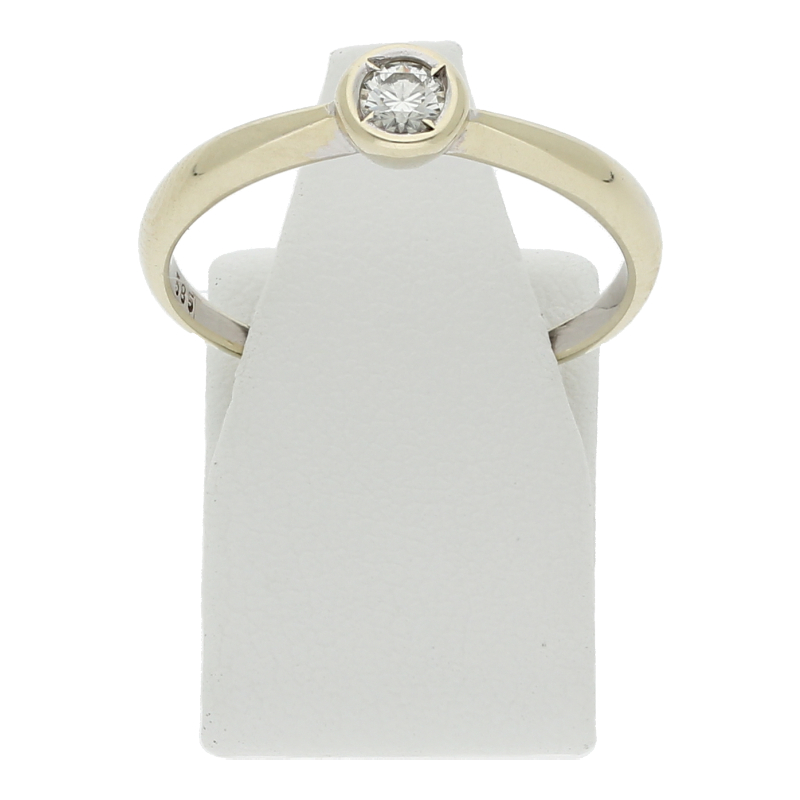 Ring 585/14 K Gelbgold Brillanten ca. 0,20ct.  (H) Weiß (Si) Kleine Einschlüsse