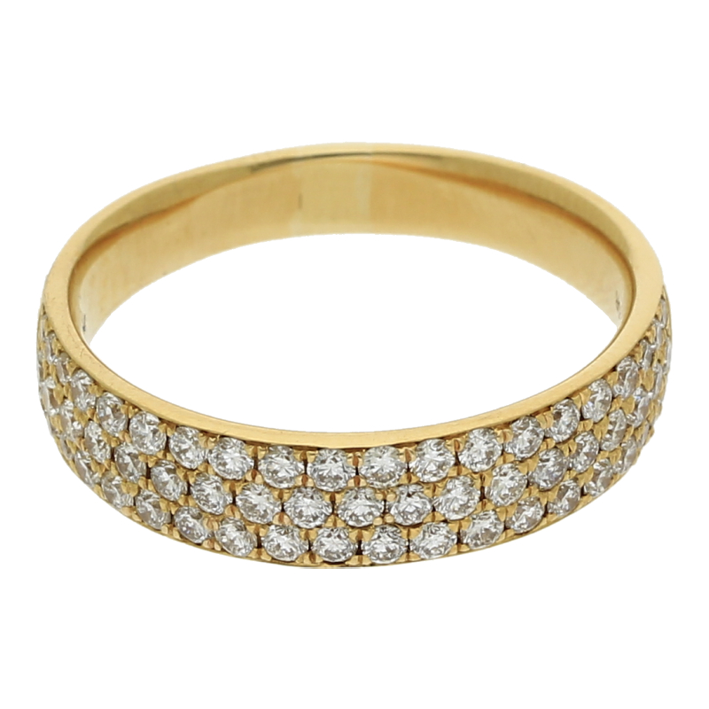 Brillant Bandring Feines Weiß 18K/750, NP ca. 3000€